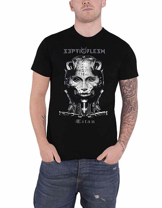 T-Shirt Unisex Tg. M. Septicflesh - Titan Head