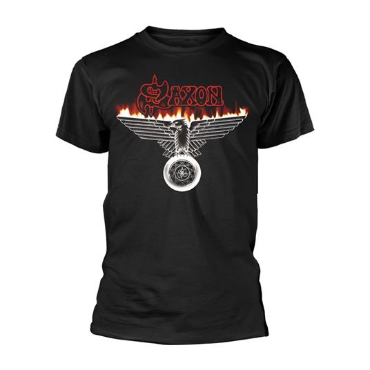 T-Shirt Unisex Tg. S. Saxon: Wheels Of Steel