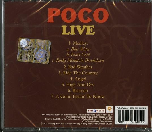 Live - CD Audio di Poco - 2