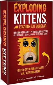 Giocattolo Asmodee Exploding Kittens Cat Burglar, Gioco da Tavolo, 7+ Anni, 2-5 Giocatori, Edizione in Italiano Asmodee
