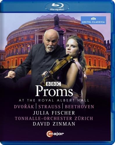 BBC Proms at the Royal Albert Hall (Blu-ray) - Blu-ray di Ludwig van Beethoven,Antonin Dvorak,Richard Strauss,David Zinman,Julia Fischer