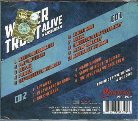 Alive in Amsterdam - CD Audio di Walter Trout - 2