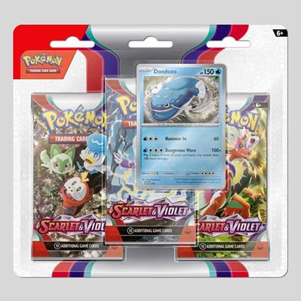 Pokemon - Blister 3 Bustine + 1 Card Scarlatto E Violetto - 04