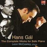 Musica per pianoforte completa - CD Audio di Leon McCawley,Hans Gál