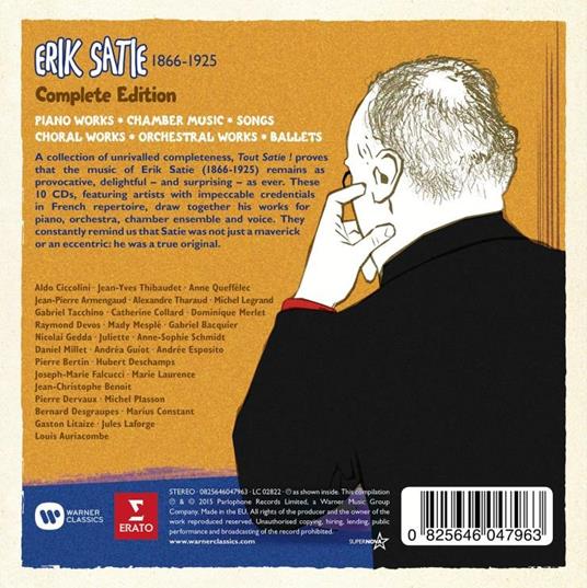 Tout Satie! Complete Edition - CD Audio di Erik Satie - 3