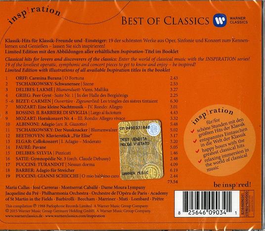 Best of Classics (Serie Inspiration) - CD Audio - 2