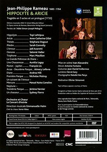 Jean Philippe Rameau. Hippolyte et Aricie (2 DVD) - DVD di Jean-Philippe Rameau,Topi Lehtipuu - 2