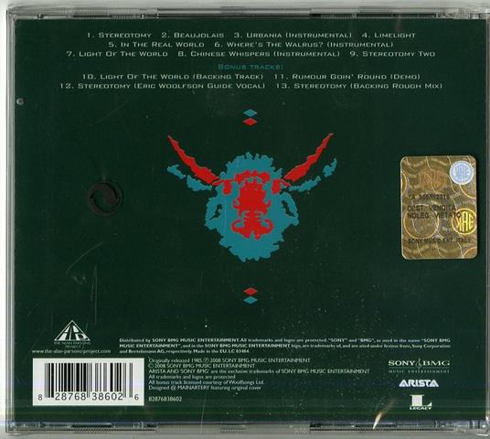 Stereotomy - Alan Parsons Project - CD | laFeltrinelli