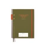 Notebook del pianificatore di uso standard - Verde militare & Peperoncino