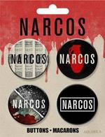 Narcos Logos Buttons 4 Pack