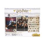 Harry Potter: Set De 3 Puzzles 500 Pz