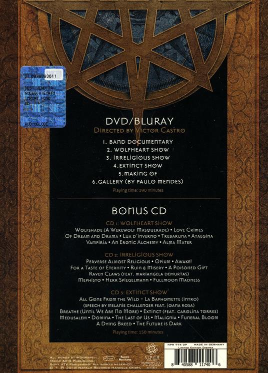 Lisboa Under the Spell - CD Audio + Blu-ray + DVD Audio di Moonspell - 2