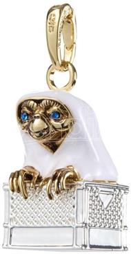 E.t. The Extra-terrestrial Braccialetto Ciondolo Lumos E.t. In The Basket (gold & Silver Plated) Noble Collection