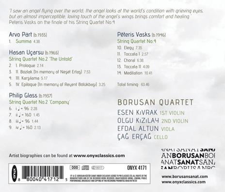 Company - CD Audio di Borusan Quartet - 2