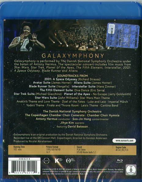 Galaxymphony (Blu-ray) - Blu-ray di Danish National Symphony Orchestra - 2