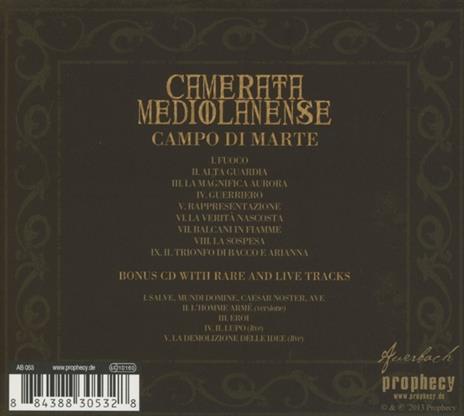 Campo di Marte - CD Audio di Camerata Mediolanense - 2