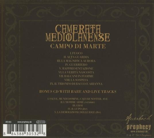 Campo di Marte - CD Audio di Camerata Mediolanense - 2