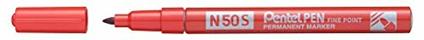 Pentel n50s B corpo in alluminio, 12 pezzi, colore: rosso