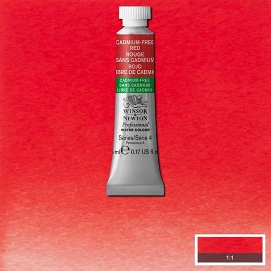 Acquarello Winsor & Newton Pwc Tubo 5ml -rosso Privo Di Cadmio – 901