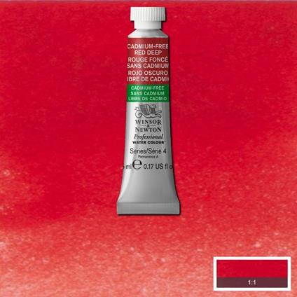 Acquerello Winsor & Newton Pwc Tubo 5ml – Rosso Scuro Privo Di Cadmio