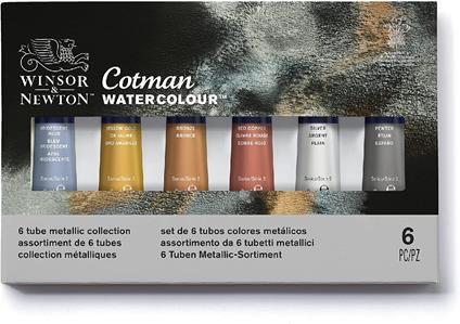 Acquarelli Winsor & Newton Metallic Collection Set 6 Pezzi 8 Ml