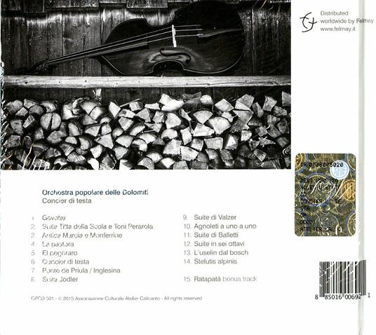 Concier di testa - CD Audio di Orchestra Popolare delle Dolomiti - 2