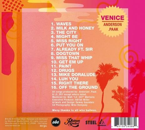 Venice - CD Audio di Anderson Paak - 2