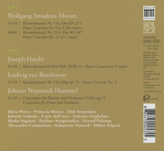 From Vienna with Love. Concerti per pianoforte - CD Audio di Ludwig van Beethoven,Franz Joseph Haydn,Wolfgang Amadeus Mozart,Johann Nepomuk Hummel - 2