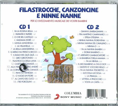 Filastrocche canzoncine & ninne nanne - CD Audio - 2