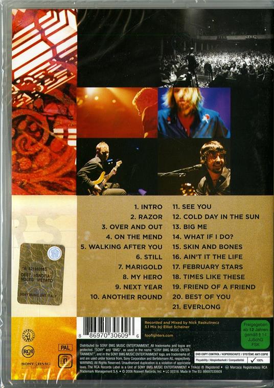 Foo Fighters. Skin And Bones (DVD) - Foo Fighters - CD | Feltrinelli