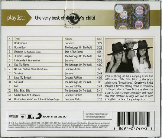 Playlist. Very Best of - CD Audio di Destiny's Child - 2