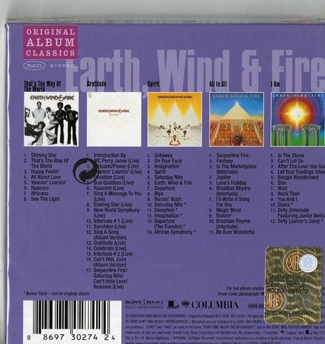 Original Album Classics - CD Audio di Earth Wind & Fire - 2