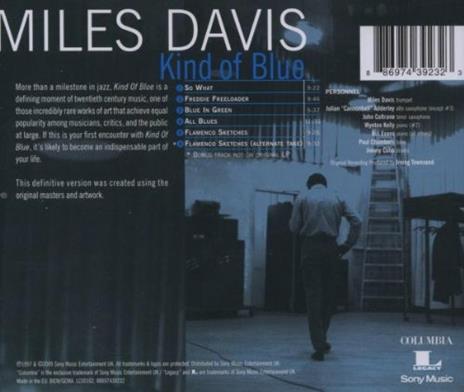 Kind of Blue - CD Audio di Miles Davis - 3