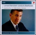 Sinfonie complete - Ouvertures - Concerto per violino - CD Audio di Ludwig van Beethoven,Leonard Bernstein,New York Philharmonic Orchestra