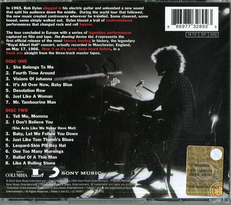 The Bootleg Series vol.4. Live 1966 The Royal Albert Hall - CD Audio di Bob Dylan - 2