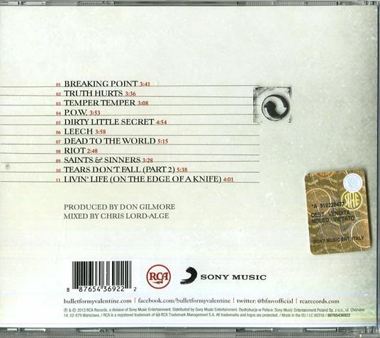 Temper Temper - CD Audio di Bullet for My Valentine - 2