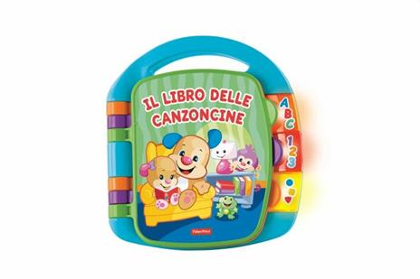 Fisher Price- Libro delle Canzoncine Ridi e Impara, Libricino per Imparare Parole, Lettere e Numeri; 6+ Mesi - 10