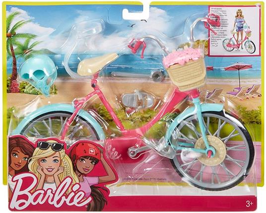 Barbie Bicicletta per Bambole con Casco e Accessori, Multicolore - Barbie -  Barbie casa e accessori - Bambole Fashion - Giocattoli | laFeltrinelli