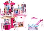 Barbie – Set Completo casa e Piscina Set Regalo Inclusi 3 Bambole e 3 Set di mobili