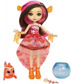 Mattel FKV56. Enchantimals. Bambola Cambia Colore + Amico Cucciolo. Clarita Il Pesce Pagliaccio