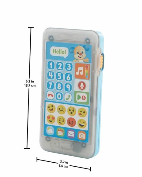 Fisher Price- Smartphone Lascia Un Messaggio, Giocattolo Elettronico Ridi Impara 18-36 Mesi - 5