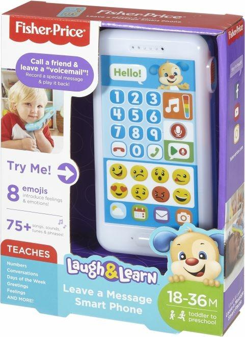 Fisher Price- Smartphone Lascia Un Messaggio, Giocattolo Elettronico Ridi Impara 18-36 Mesi - 7