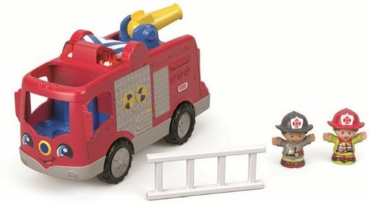 Camion Dei Pompieri Little People Luci Suoni Fisher-Price Gioco Prima Infanzia - 5