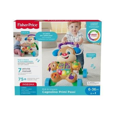 Fisher-Price Cagnolino Primi Passi Smart Stages, Giocattolo Istruttivo per Bambini 6+ Mesi - 6