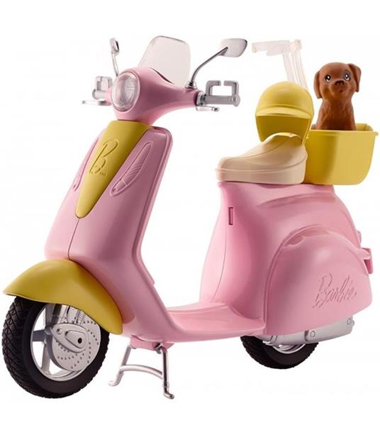 Barbie, Playset con Bambola in Motorino e Cagnolino - 3