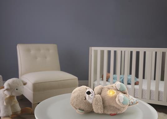 Peluche bambola che respira lontra giocattolo illuminazione sensoriale con  luce e suono regalo neonato bambola musicale per un sonno lenitivo -  AliExpress