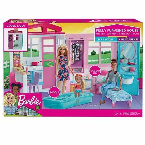 Barbie Casa Portatile Piccola con Piscina e Accessori, Giocattolo per  Bambini 3+ Anni. Mattel (FXG54) - Barbie - Barbie casa e accessori - Casa  delle bambole e Playset - Giocattoli | Feltrinelli