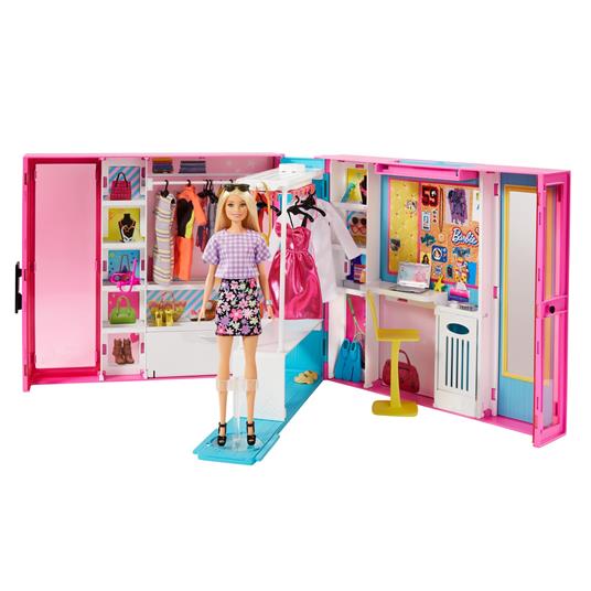 Barbie- L'armadio dei sogni con Bambola Bionda e più di 25 Pezzi - Barbie -  Barbie casa e accessori - Bambole Fashion - Giocattoli | Feltrinelli
