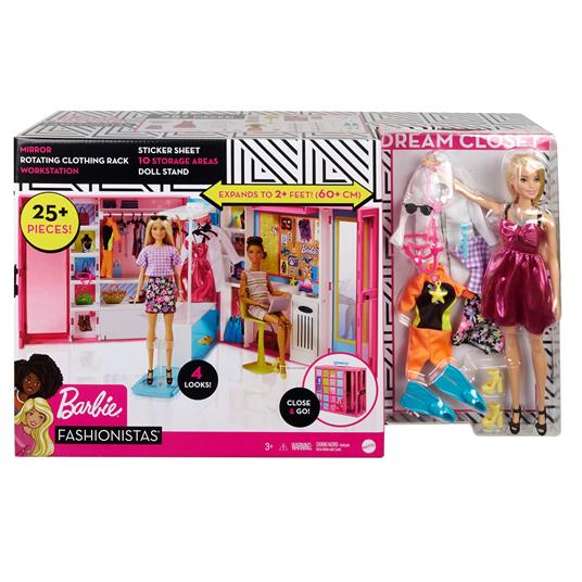 Barbie- L'armadio dei sogni con Bambola Bionda e più di 25 Pezzi - Barbie - Barbie  casa e accessori - Bambole Fashion - Giocattoli | laFeltrinelli