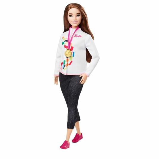 Barbie Carriere Giochi Olimpici Tokyo 2020, Bambola Skateboarder con Accessori Giocattolo per Bambini 3+ Anni, GJL78 - 3